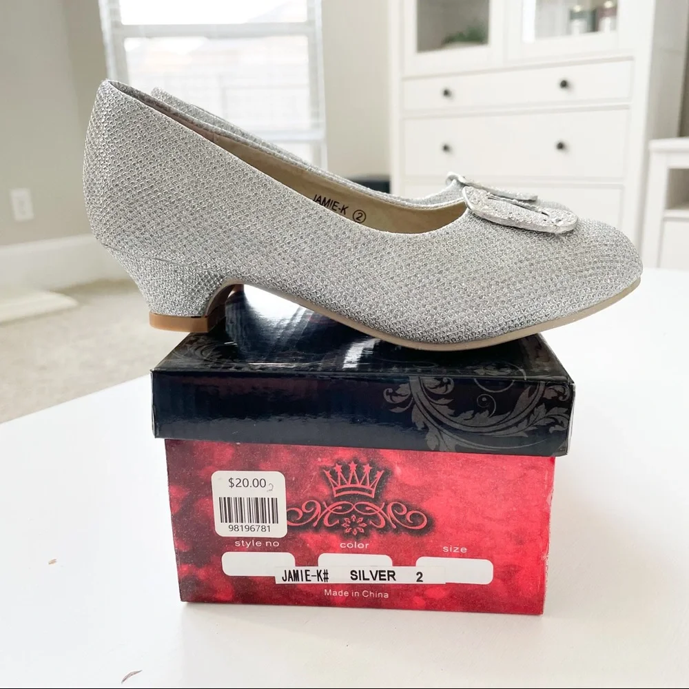 MarilynModa Silver Glitter Heels Jamie-K - Picture 7 of 10